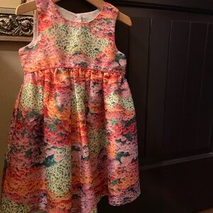 Marmellata 4 Floral Smocked Dress with White Tulle Petticoat - EUC